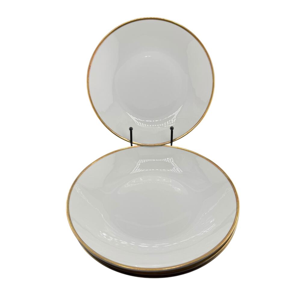 Vintage Hutschenreuther Porcelain Soup/Salad Bowl Noblesse Pattern Set of 4